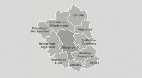 Kort over Ringsted