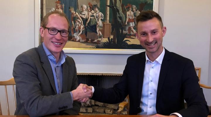 Borgmester Henrik Hvidesten og Mikkel Aarø-Hansen, adm. dir. for Wonderful Copenhagen