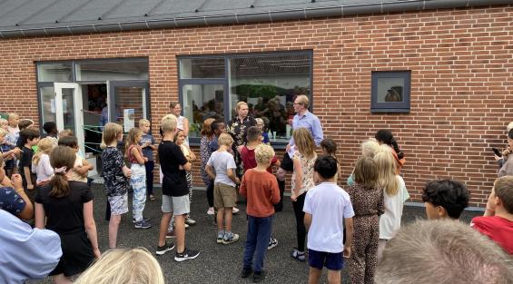 Borgmesteren holder tale
